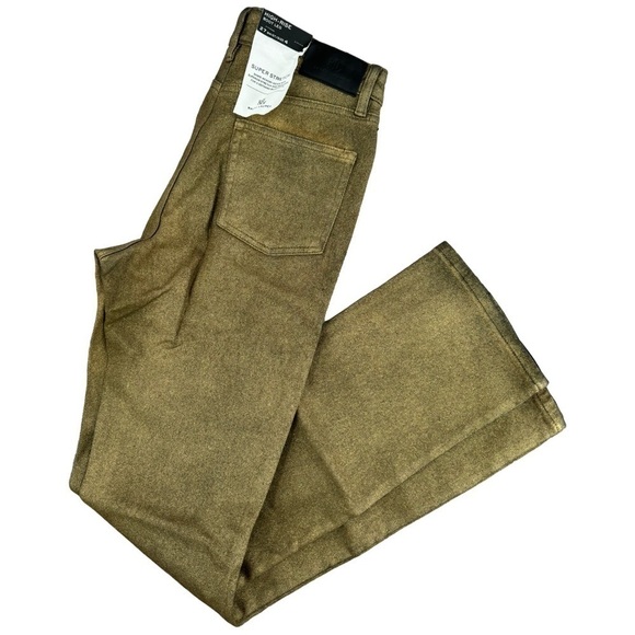 LAUREN Ralph Lauren Metallic Coated Jeans-4 - Picture 5 of 8